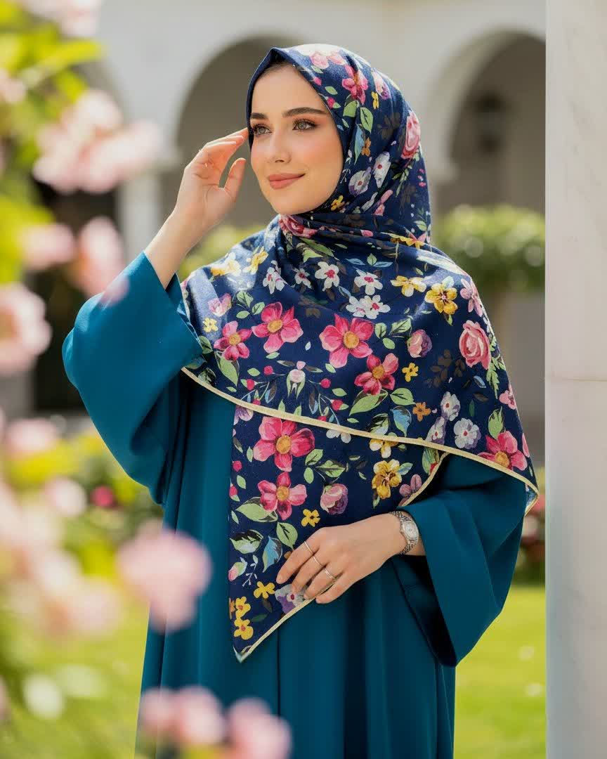 روسری نخی قواره 140 کد125