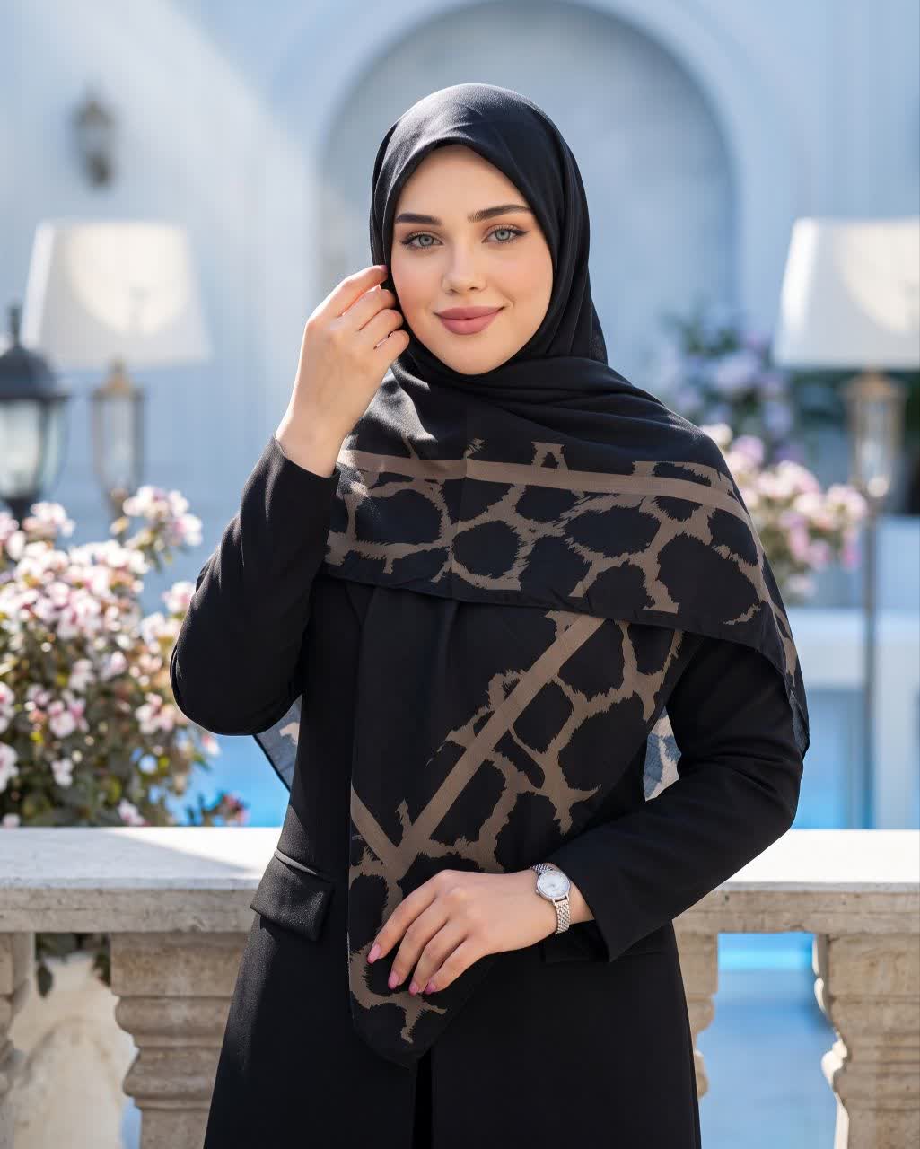 روسری نخی قواره 140 کد 151