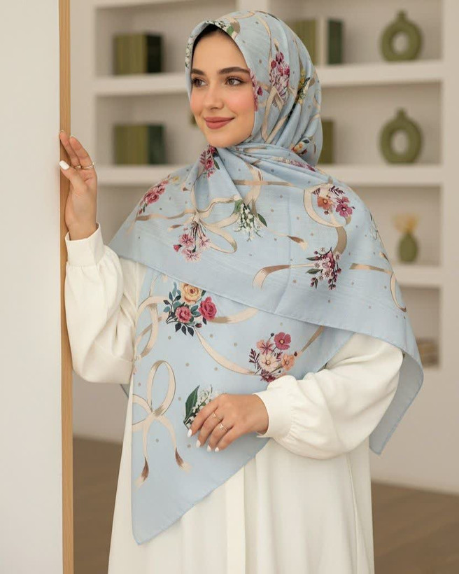 روسری نخی قواره 140 کد004