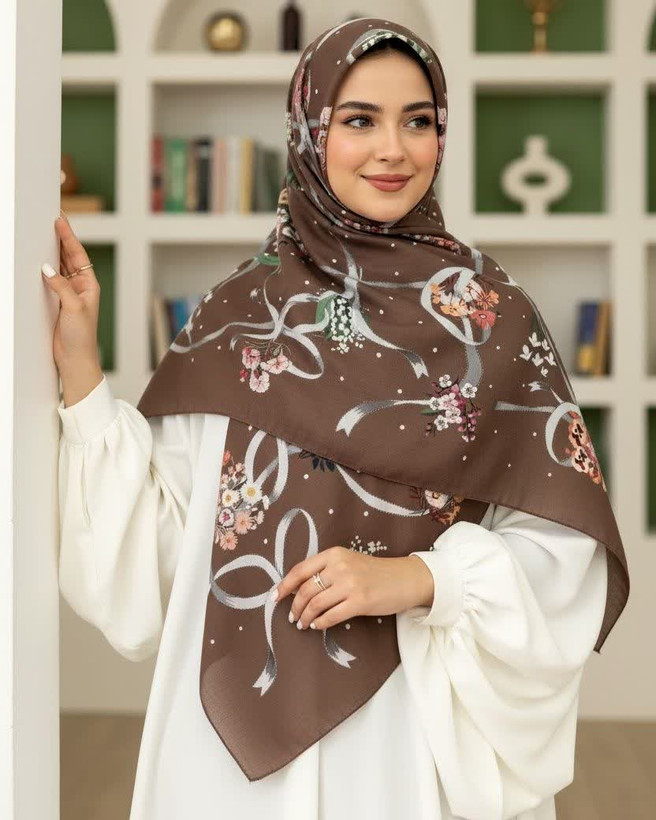 روسری نخی قواره 140 کد004