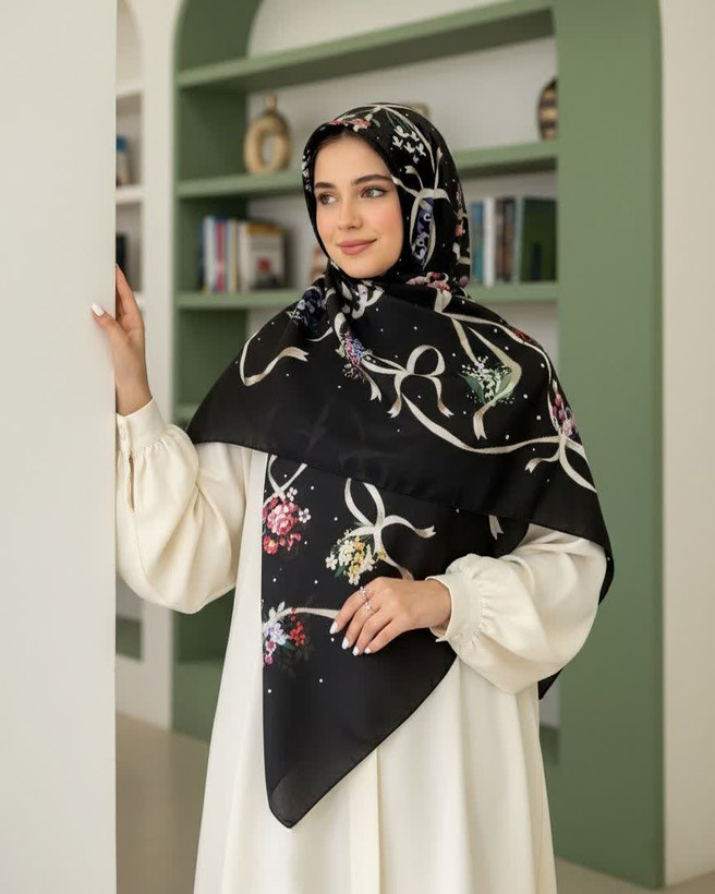 روسری نخی قواره 140 کد004