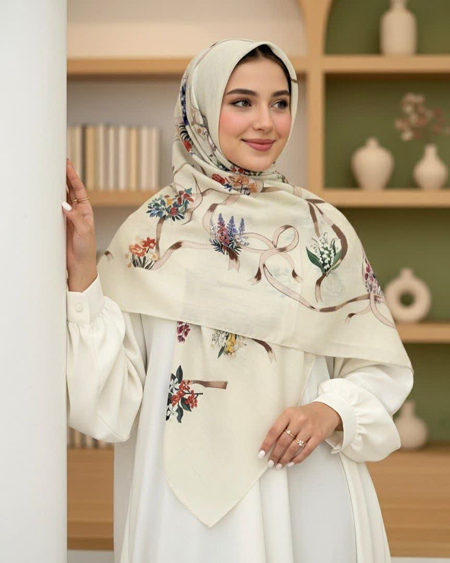 روسری نخی قواره 140 کد004