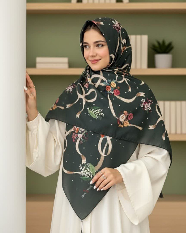 روسری نخی قواره 140 کد004