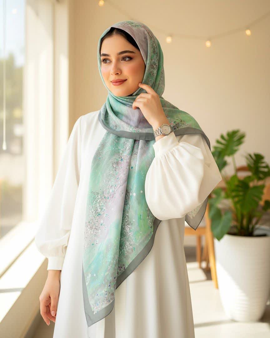 روسری نخی قواره 140 کد 042