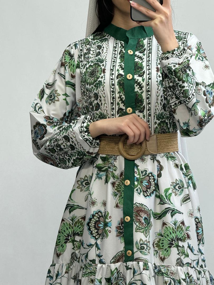 پیراهن حاشیه دار فلور