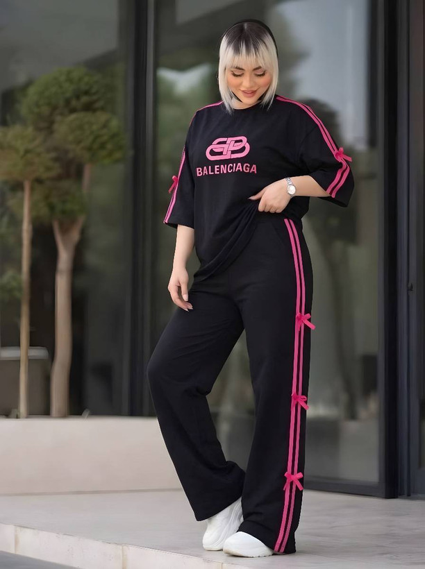 ست اسپرت زنانه سوپر پنبه بالنسیاگا
