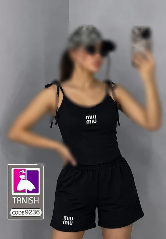 کراپ شورتکMIU MIU گلکسی گرم بالا