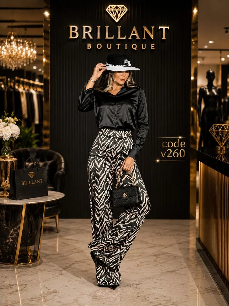 شلوار زنانه طرح زبرا