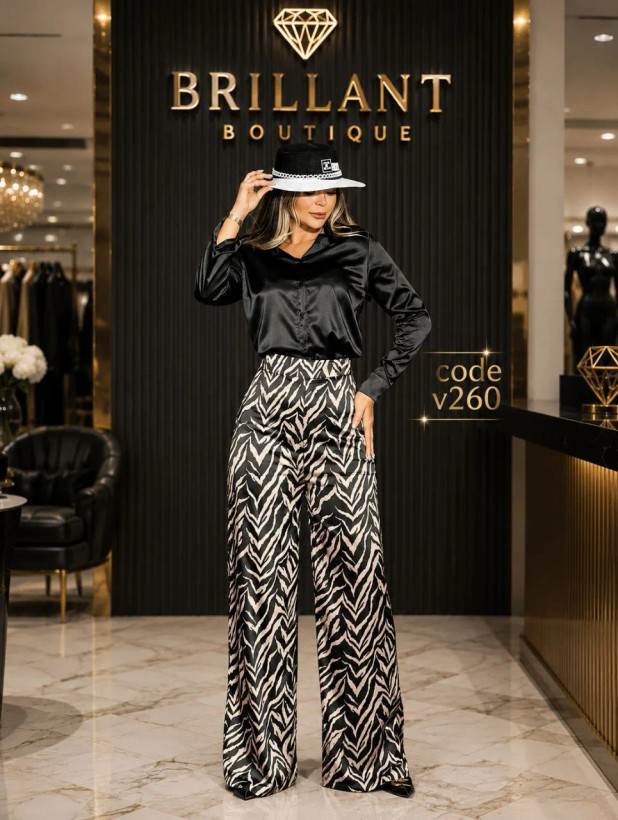 شلوار زنانه طرح زبرا