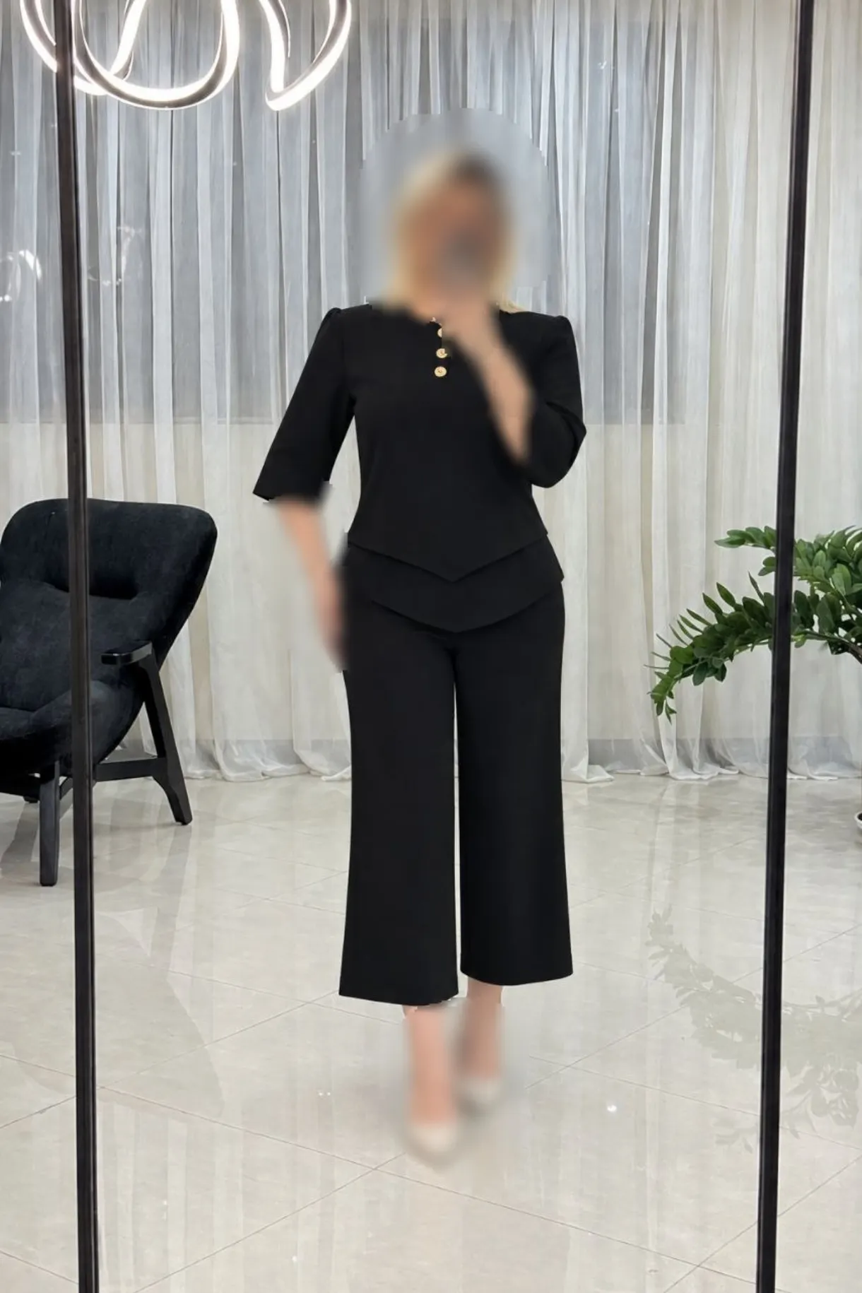 ست شومیز شلوار لنین