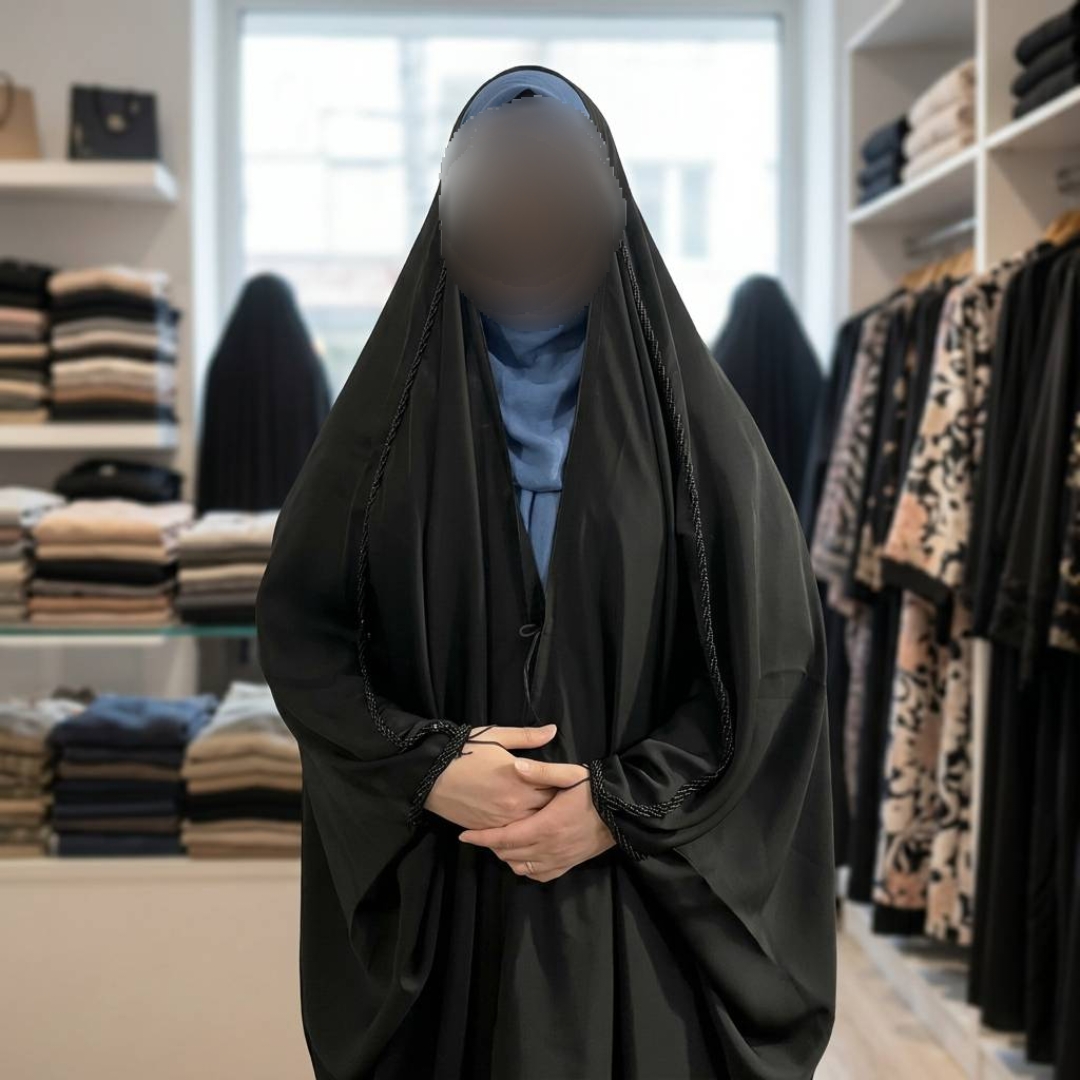 چادر جده منجوق دوزی شده