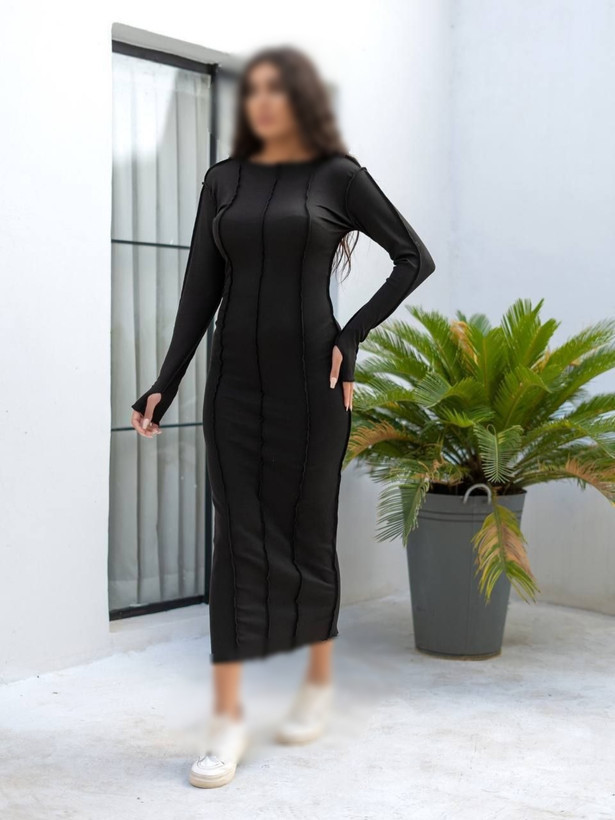 پیراهن خاص زنانه مدل رگه دوزی