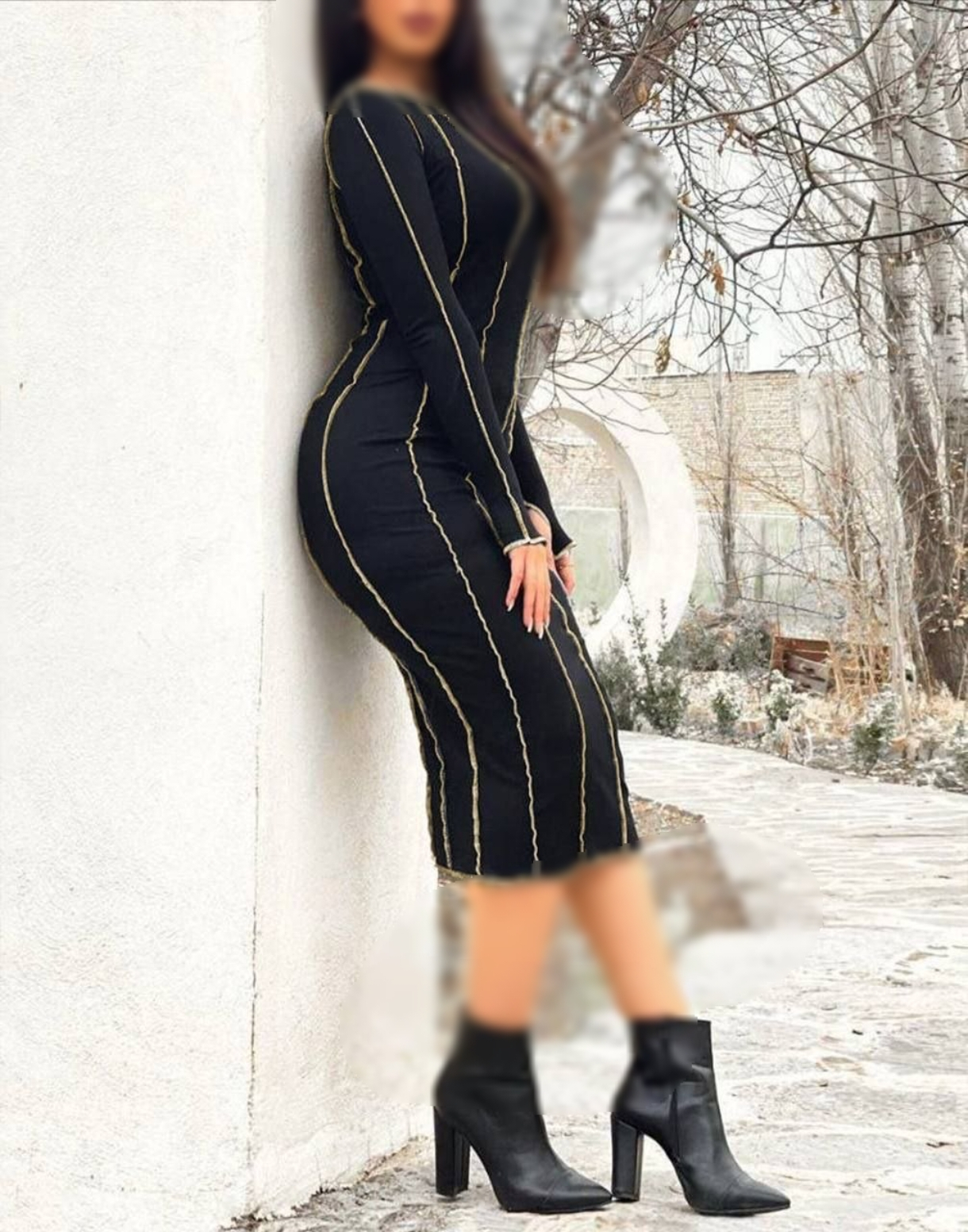 پیراهن خاص زنانه مدل رگه دوزی