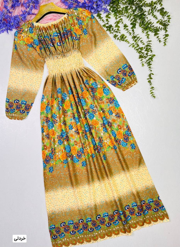 پیراهن ساحلی نخی