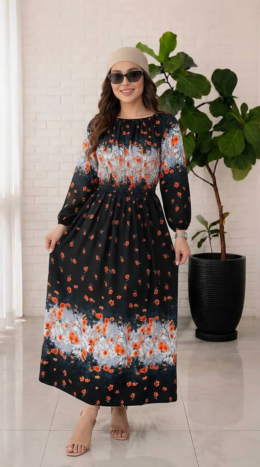 پیراهن ساحلی نخی
