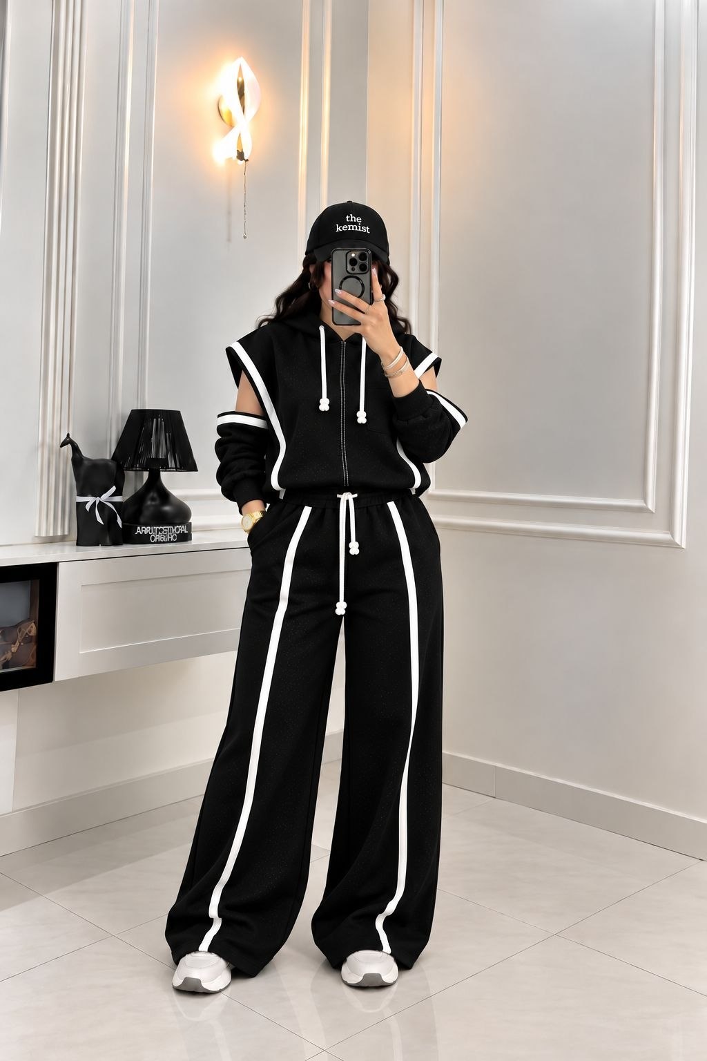 ست دوتیکه نواردوزی دورس پنبه گرم بالا
