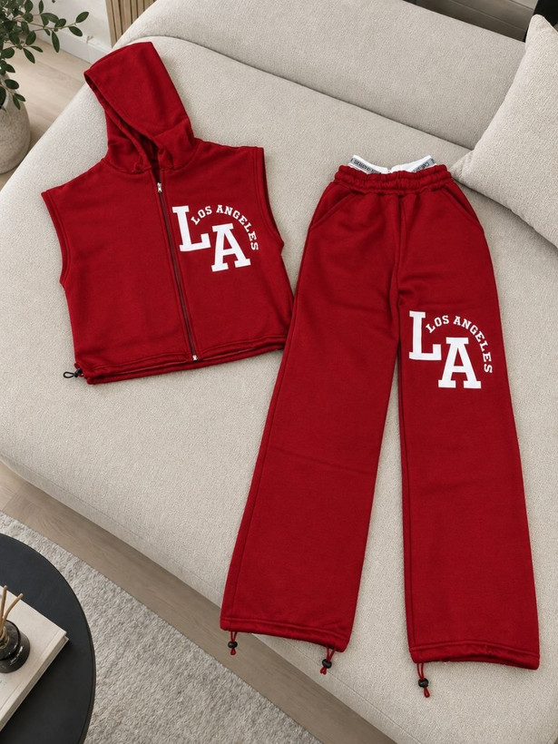 ست وست شلوارlos angeles تو کرک گرم بالا